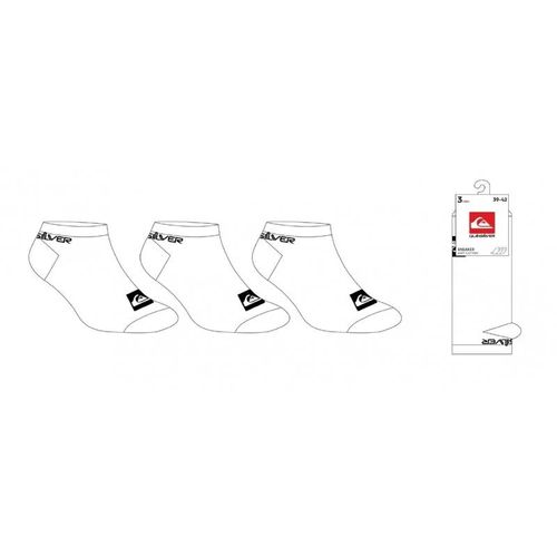 Quiksilver - Lot De 3 Paires De Chaussette - Blanche