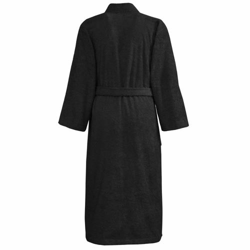 Peignoir Col Kimono En Coton Noir L