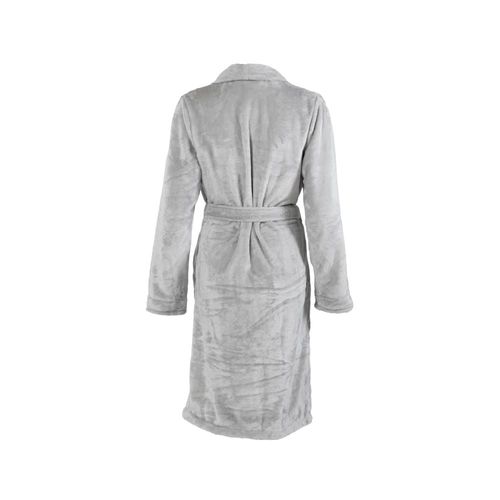 Robe De Chambre Femme Tourterelle Brodé Polaire Gris 0 X 111.2 Cm