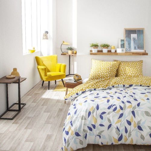 Parure De Couette 100% Coton 57 Fils Imprimée 260x240 2 Taies