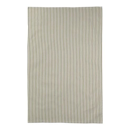 Torchon Imprimé En Coton Vert 50x75cm