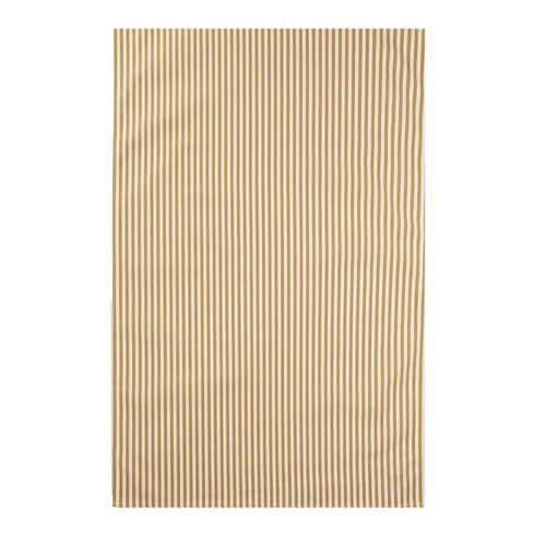 Torchon Imprimé En Coton Jaune 50x75cm
