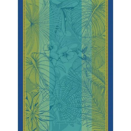 Torchon Pur Coton Bleu 56x77 Cm