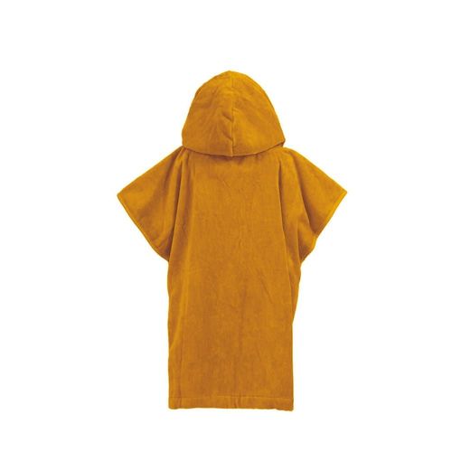 Poncho De Plage Enfant En Coton Velours Caramel 09/14 Ans