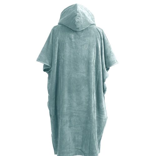 Poncho De Plage Adulte En Coton Velours Bleu Arctic L/Xl
