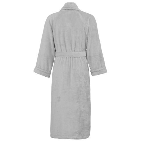 Peignoir Col Chale Coton/Modal Gris Perle L