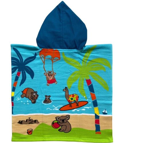 Poncho Microfibre Enfant Colonia 60x120cm Multicolore