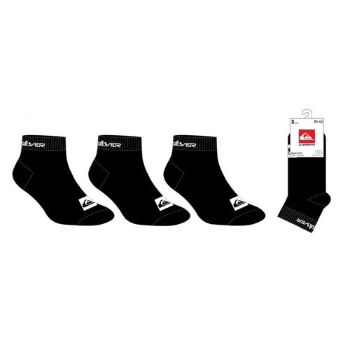 Quiksilver - Lot De 3 Paires De Chaussette - Noire
