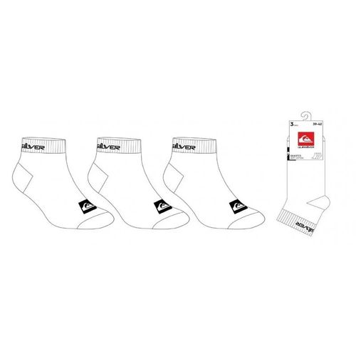 Quiksilver - Lot De 3 Paires De Chaussette - Blanche
