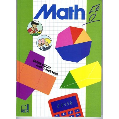 Mathematiques 5eme - Cahier Du Professeur, Programme 1991