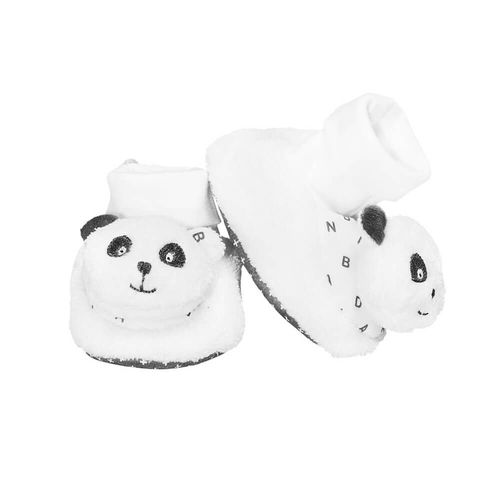 Chaussons Bébé En Velours - Chao Chao Blanc