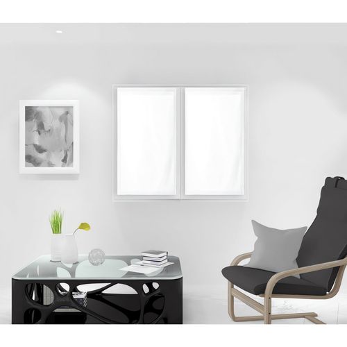 Paire De Brise Bise 45x90 Cm Dolly Blanc, Par Soleil D'ocre