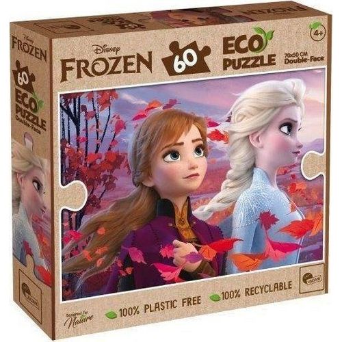 Eco-puzzle 60 Pcs Double Face Frozen 2 Multicolore