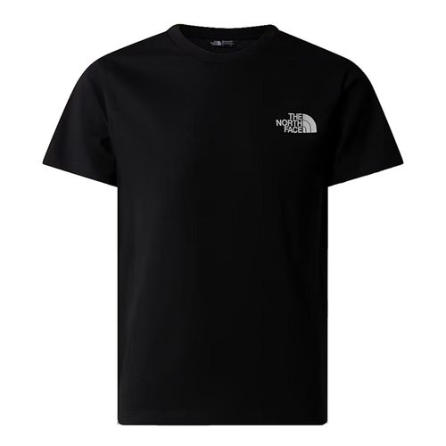Tee Shirt Manches Courtes The North Face Teen Simple Dome Ss Tee Noir 13-15 Ans