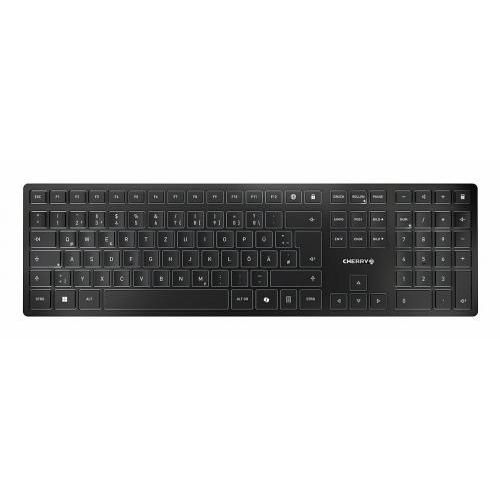 CHERRY KW 9100 SLIM - Clavier - 100% - full size - sans fil - 2.4 GHz, Bluetooth 4.0 - QWERTY - Portugais