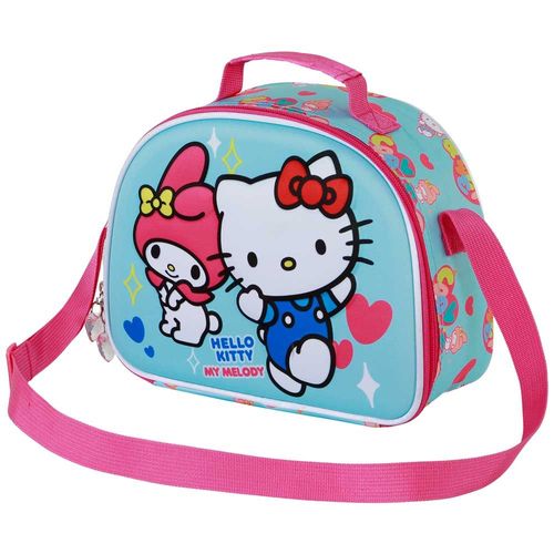 Sac Repas 3D - Hello Kitty Friendship - Bleu- Taille Unique
