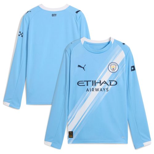 Maillot Domicile Manchester City Puma 25/26 - Manches Longues - Enfant