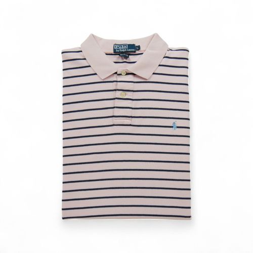 Reconditionné - Polo Manches Courtes Homme Rose - Taille L - Homme - Rose