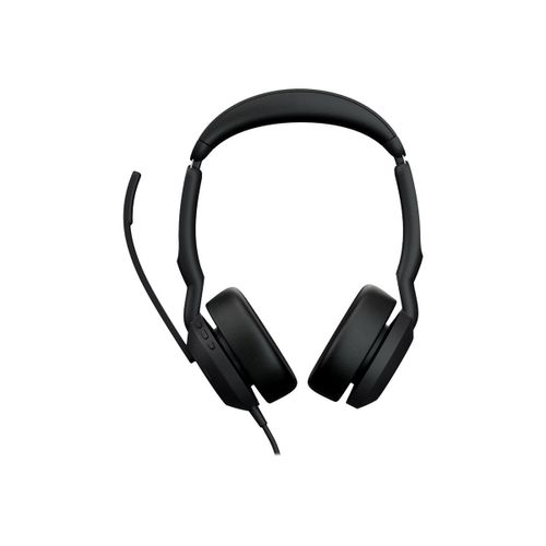 Jabra Evolve2 50 MS Stereo - Micro-casque - sur-oreille - filaire - Suppresseur de bruit actif - USB-A - noir - certifié Zoom, Certifié pour Microsoft Teams, Cisco Webex Certified, Certifié...