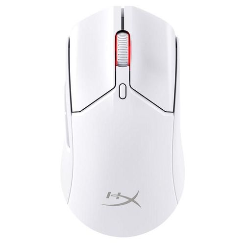 HyperX Pulsefire Haste 2 - Souris - optique - 6 boutons - sans fil, filaire - 2.4 GHz, Bluetooth 5.0 - récepteur sans fil USB - blanc