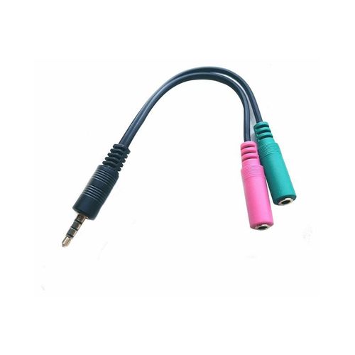 MicroConnect - Prise de casque micro - mini-phone stereo 3.5 mm mâle pour mini-phone stereo 3.5 mm, jack mini femelle