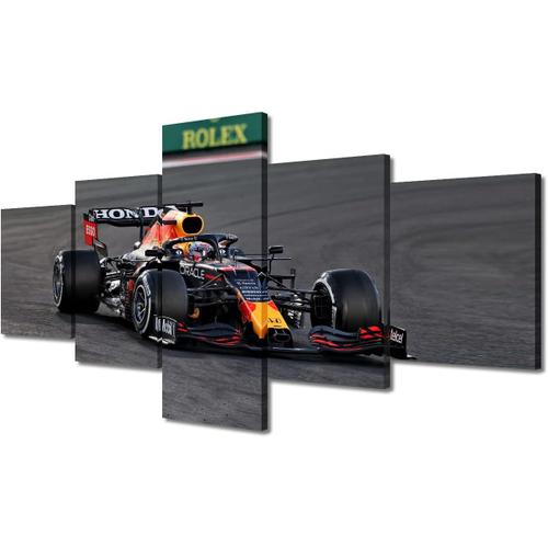 Art mural pour salon, décoration moderne sur toile, photos de voitures de course, décorations de maison Red Bull, affiches et impressions de voitures de sport tendues 150 x 80 cm. (sans cadre)