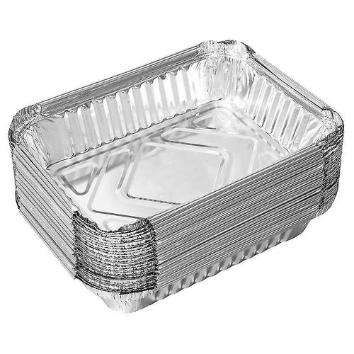 Poêles d'égouttage de gril en papier d'aluminium - paquet en vrac de plateaux de gril durables bacs à graisse pour barbecue jetables compatibles avec, également parfaits pour la cuisson, le rôtissage et la cuisson