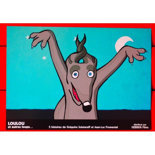 Affiche De Cinéma, Jeu De 6 Photos De Loulou Et Autres Loups Dans Pochette D' Origine (32x40cm)