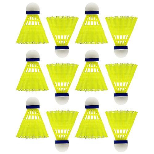 Bleu 12 Pièces/Ensemble Balles De Badminton Accessoires De Sport De Gymnastique Jaune