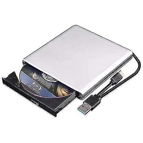Lecteur CD/DVD Externe pour Ordinateur Portable, Ultra Mince USB