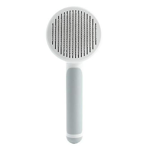 Brosse Pour Chat Pour Animaux De Compagnie, Peigne Pour Chien, Élimine Les Poils D'animaux, Brosse Autonettoyante Pour Chats Et Chiens, Élimine Les Poils Emmêlés, Produits De Beauté, Gris