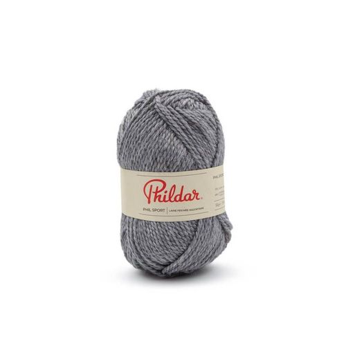 Pelote De Laine Phil Sport - Phildar. Color : Gris Moyen Chiné