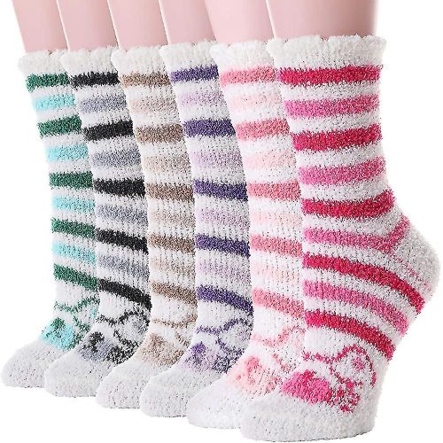 Chaussettes Moelleuses Pour Femmes Et Dames, Confortables, Épaisses, En Polaire Douce Et Chaude Pour Cabine D'hiver