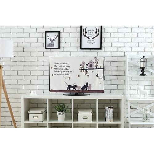 Housse En Tissu Anti-Poussière Pour Ordinateur De Bureau, 150x92cm, Pour Jeu Tv, Décoration De La Maison, Pour Noël Et Nouvel An, 1070 23