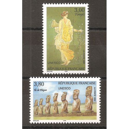Ts 118 - 119 (1998) Timbres De Service Unesco N** (Cote 4,7e) (8477)