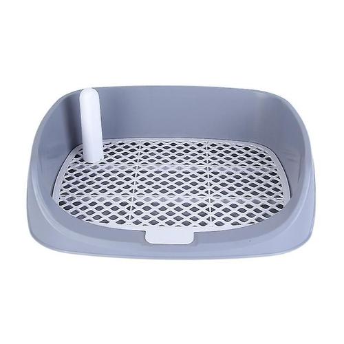 Animal De Compagnie Chien Toilette Défécation Rinçage Fournitures De Nettoyage Grand Petit Chien Clôture Automatique Chien Urinoir Chien Pot 48*38*15 Cm Gris