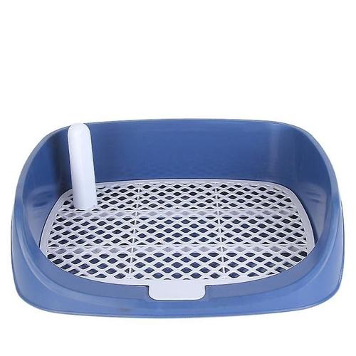 Animal De Compagnie Chien Toilette Défécation Rinçage Fournitures De Nettoyage Grand Petit Chien Clôture Automatique Chien Urinoir Chien Pot 48*38*15 Cm Bleu