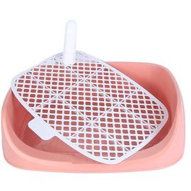 Animal De Compagnie Chien Toilette Défécation Rinçage Fournitures De Nettoyage Grand Petit Chien Clôture Automatique Chien Urinoir Chien Pot 48*38*15 Cm Rose