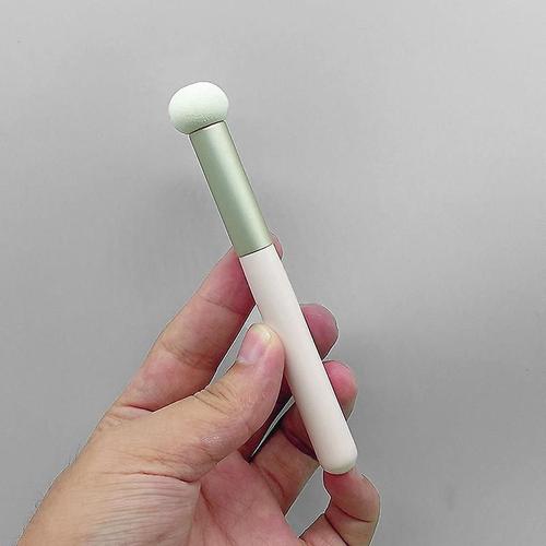 Petit Pinceau Anti-Cernes En Forme De Champignon Pour Les Taches, Les Marques D'acné, Les Cernes, Éponge Douce, Houppette De Poudre, Utilisation Humide Et Sèche, Pinceaux De Maquillage Pour Contour B 12,6 Cm 