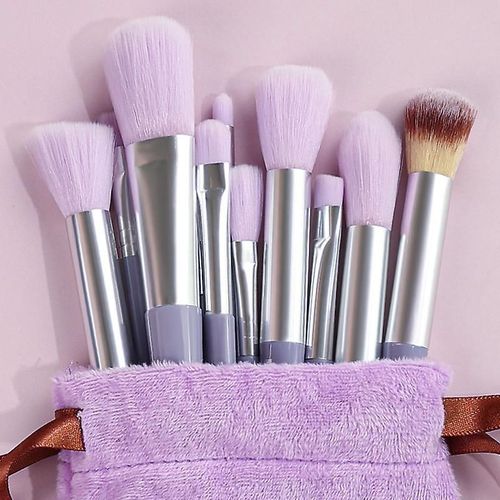 13 Pièces Ensemble De Pinceaux De Maquillage Fard À Paupières Fond De Teint Femmes Pinceau Cosmétique Fard À Paupières Fard À Joues Poudre Mélange Beauté Outil De Maquillage Doux Style 3 13 Pièces Sac En Velours 