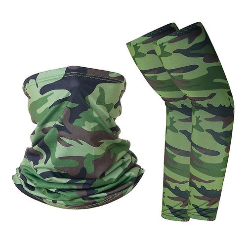 Manchons De Protection Solaire Unisexe, Foulard Magique, Équipement De Sport, De Cyclisme, Bouclier Facial, Taille Unique, Camouflage Armygreen