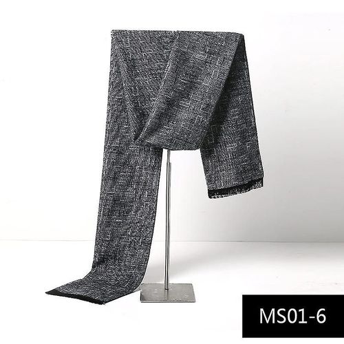 Écharpe En Imitation Cachemire Pour Hommes Automne Hiver Foulard Chaud 180x30cm Couleur 6