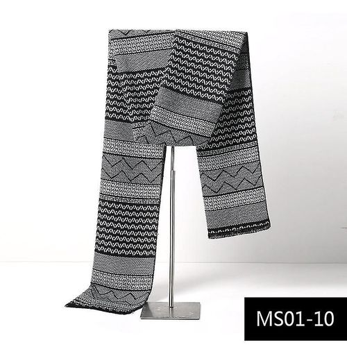 Écharpe En Imitation Cachemire Pour Hommes Automne Hiver Foulard Chaud 180x30cm Couleur 10