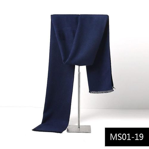 Écharpe En Imitation Cachemire Pour Hommes, Foulard Chaud, Automne-Hiver, 180x30cm, Ms01-19