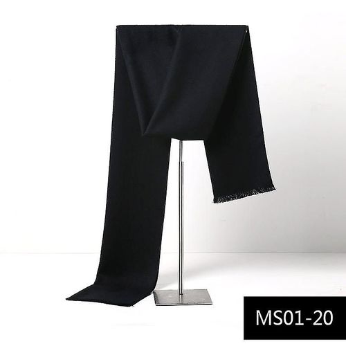 Écharpe En Imitation Cachemire Pour Hommes Automne Hiver Foulard Chaud 180x30cm Ms01-20
