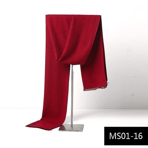 Écharpe En Imitation Cachemire Pour Hommes Automne Hiver Foulard Chaud 180x30cm Ms01-16