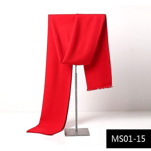 Écharpe En Imitation Cachemire Pour Hommes Automne Hiver Foulard Chaud 180x30cm Ms01-15