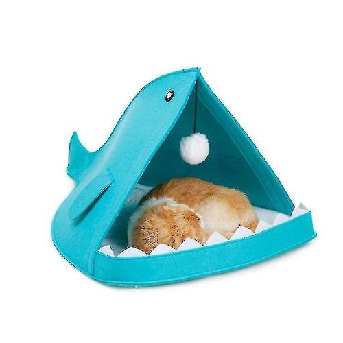 Lit Pour Chat En Feutre, Maison Troglodyte En Forme De Requin Pour Petits Animaux De Compagnie