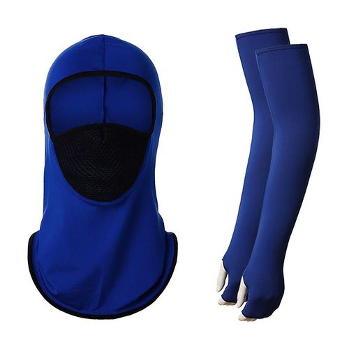 Camping Randonnée Foulards Cyclisme Sports Bandana Bras Manches Plein Air Bandana De Cyclisme Hommes Femmes Cou Tube Écharpe Magique Taille Unique Saphir