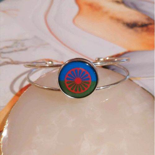 Bracelet Manchette Drapeau Gitan